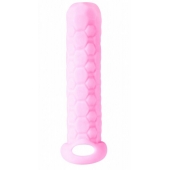 Розовый фаллоудлинитель Homme Long - 13,5 см. - Lola Games - в Димитровграде купить с доставкой