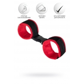 Красно-черные велюровые оковы Anonymo - ToyFa - купить с доставкой в Димитровграде