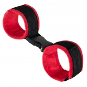 Красно-черные велюровые оковы Anonymo - ToyFa - купить с доставкой в Димитровграде
