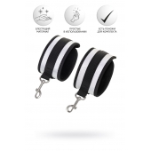 Серебристо-черные наручники Anonymo - ToyFa - купить с доставкой в Димитровграде