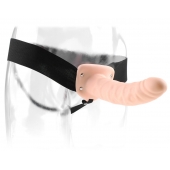 Полый страпон 8  Hollow Strap-On телесного цвета - 19 см. - Pipedream - купить с доставкой в Димитровграде