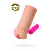 Телесный реалистичный мастурбатор-вагина Elegance.007 с вибрацией - KOKOS - в Димитровграде купить с доставкой