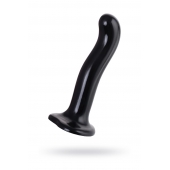 Черный стимулятор для пар P G-Spot Dildo Size L - 19 см. - Strap-on-me - в Димитровграде купить с доставкой