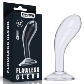 Прозрачный стимулятор простаты Flawless Clear Prostate Plug - 15 см. - Lovetoy - в Димитровграде купить с доставкой