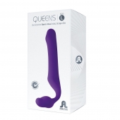 Фиолетовый безремневой страпон Queens L - Adrien Lastic - купить с доставкой в Димитровграде