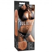 Мастурбатор-вагина цвета карамели Julieta с вибрацией - Blush Novelties - в Димитровграде купить с доставкой
