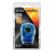 Голубое эрекционное виброкольцо Reusable 5 Function Cock Ring - Blush Novelties - в Димитровграде купить с доставкой