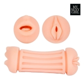 Двусторонний мастурбатор - ротик и вагина - Bior toys - в Димитровграде купить с доставкой