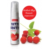 Гель-смазка Tutti-frutti с земляничным вкусом - 30 гр. - Биоритм - купить с доставкой в Димитровграде