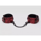 Красно-черные наручники Reversible Faux Leather Wrist Cuffs - Fifty Shades of Grey - купить с доставкой в Димитровграде