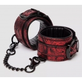 Красно-черные наручники Reversible Faux Leather Wrist Cuffs - Fifty Shades of Grey - купить с доставкой в Димитровграде