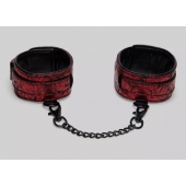 Красно-черные оковы Reversible Faux Leather Ankle Cuffs - Fifty Shades of Grey - купить с доставкой в Димитровграде