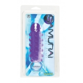 Закрытая фиолетовая насадка с пупырышками SAMURAI PENIS SLEEVE PURPLE - 14,5 см. - NMC - в Димитровграде купить с доставкой