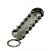 Дымчатая стимулирующая насадка с закрытой головкой SAMURAI PENIS SLEEVE BLACK - 14,5 см. - NMC - в Димитровграде купить с доставкой