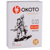 Презервативы с точками OKOTO Dotted - 3 шт. - Sitabella - купить с доставкой в Димитровграде