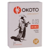 Ультратонкие презервативы OKOTO Ultra Thin - 3 шт. - Sitabella - купить с доставкой в Димитровграде