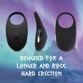 Черное эрекционное виброкольцо Thor Cockring - FeelzToys - в Димитровграде купить с доставкой
