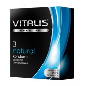 Классические презервативы VITALIS PREMIUM natural - 3 шт. - Vitalis - купить с доставкой в Димитровграде