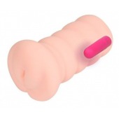 Телесный вибромастурбатор-вагина Gloria Auto - KOKOS - в Димитровграде купить с доставкой