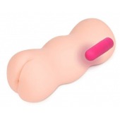 Телесный вибромастурбатор-анус TONGGGO 2 Auto - KOKOS - в Димитровграде купить с доставкой