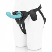 Голубая изогнутая насадка 6in Remote Control Ripple P-Spot G-Spot на черных трусиках - 16 см. - Pegasus - купить с доставкой в Димитровграде