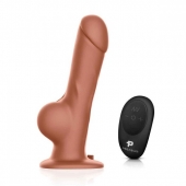 Реалистичный страпон с радиоуправлением Remote Control Realistic - 21 см. - Pegasus - купить с доставкой в Димитровграде