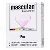 Супертонкие презервативы Masculan Pur - 3 шт. - Masculan - купить с доставкой в Димитровграде
