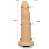 Телесная насадка Harness - 15,8 см. - LOVETOY (А-Полимер) - купить с доставкой в Димитровграде