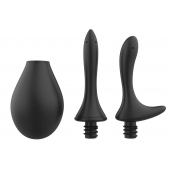 Черный анальный душ Nexus Anal Douche Set с 2 сменными насадками - Nexus Range - купить с доставкой в Димитровграде