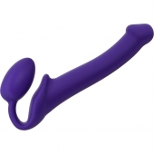 Фиолетовый безремневой страпон Silicone Bendable Strap-On - size M - Strap-on-me - купить с доставкой в Димитровграде