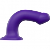 Фиолетовый фаллоимитатор-насадка Strap-On-Me Dildo Dual Density size L - 19 см. - Strap-on-me - купить с доставкой в Димитровграде