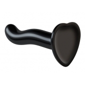 Черный фаллоимитатор-насадка Strap-On-Me P G spot Dildo size S - 16,4 см. - Strap-on-me - купить с доставкой в Димитровграде