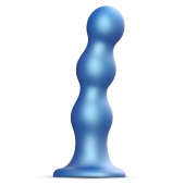 Голубая насадка Strap-On-Me Dildo Plug Balls size S - Strap-on-me - купить с доставкой в Димитровграде