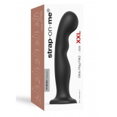 Черная насадка Strap-On-Me Dildo Plug P G size XXL - Strap-on-me - купить с доставкой в Димитровграде
