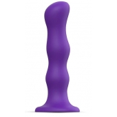 Фиолетовая насадка Strap-On-Me Dildo Geisha Balls size M - Strap-on-me - купить с доставкой в Димитровграде