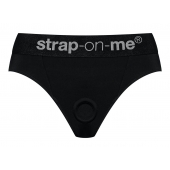 Черные трусики для насадок Heroine Lingerie Harness - size S - Strap-on-me - купить с доставкой в Димитровграде