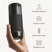 Черный мастурбатор с контролем всасывания Arcwave Pow Stroker - Arcwave - в Димитровграде купить с доставкой