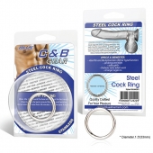 Стальное эрекционное кольцо STEEL COCK RING - 3.5 см. - BlueLine - в Димитровграде купить с доставкой
