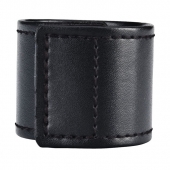 Хомут-утяжка для мошонки из искусственной кожи на липучке VELCRO BALL STRETCHER- 4 см. - BlueLine - в Димитровграде купить с доставкой