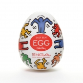 Мастурбатор-яйцо Keith Haring EGG DANCE - Tenga - в Димитровграде купить с доставкой