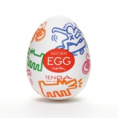 Мастурбатор-яйцо Keith Haring EGG STREET - Tenga - в Димитровграде купить с доставкой