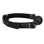 Черный кляп-шарик BALL GAG DIAMOND - Dream Toys - купить с доставкой в Димитровграде