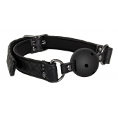 Черный кляп-шарик BALL GAG DIAMOND - Dream Toys - купить с доставкой в Димитровграде