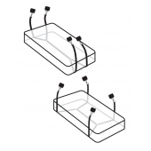 Фиксаторы для кровати WRAPAROUND MATTRESS RESTRAIN - Pipedream - купить с доставкой в Димитровграде