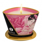 Массажная свеча Rose Petals с ароматом розы - 170 мл. - Shunga - купить с доставкой в Димитровграде