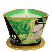Массажная свеча Exotic Green Tea с ароматом зелёного чая - 170 мл. - Shunga - купить с доставкой в Димитровграде