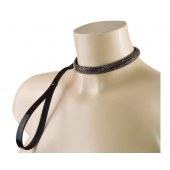 Эффектный сверкающий ошейник с поводком  Гламур - Sitabella - купить с доставкой в Димитровграде