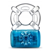 Синее эрекционное виброкольцо Pleaser Rechargeable C-Ring - Blush Novelties - в Димитровграде купить с доставкой