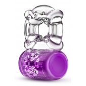 Фиолетовое эрекционное виброкольцо Pleaser Rechargeable C-Ring - Blush Novelties - в Димитровграде купить с доставкой