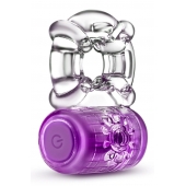 Фиолетовое эрекционное виброкольцо One Night Stand Vibrating C-Ring - Blush Novelties - в Димитровграде купить с доставкой